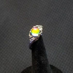Vintage Swarovski Crystal Ball Ring (Fireball)